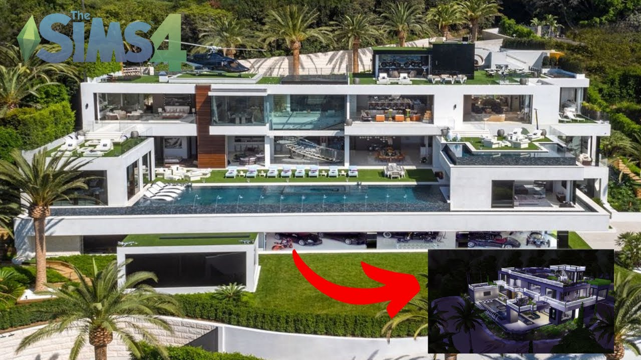 BEL AIR LUXURY MANSION IN THE SIMS 4