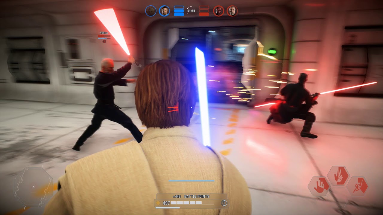 Battlefront 2 - Intense Lightsaber Duels #1 | Kenobi & Yoda vs Maul & Dooku | Season 2
