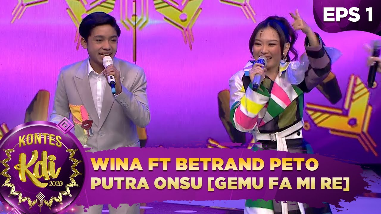Ngefans BGT!! Wina Duet Bareng Betrand Peto Putra Onsu [GEMU FA MI RE] - Kontes KDI 2020 (3/8)