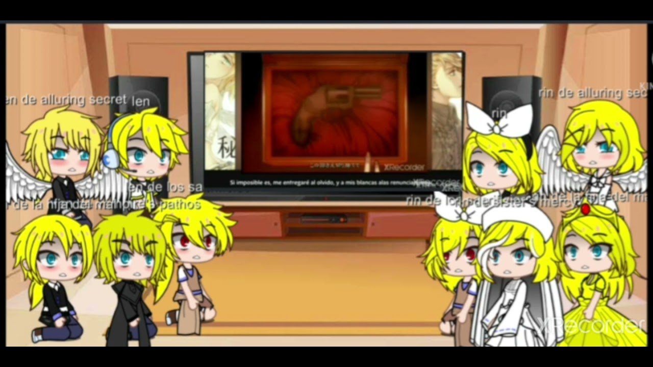 rin y len de distintas dimenciones reaccionan a sus canciones.[parte 2]
