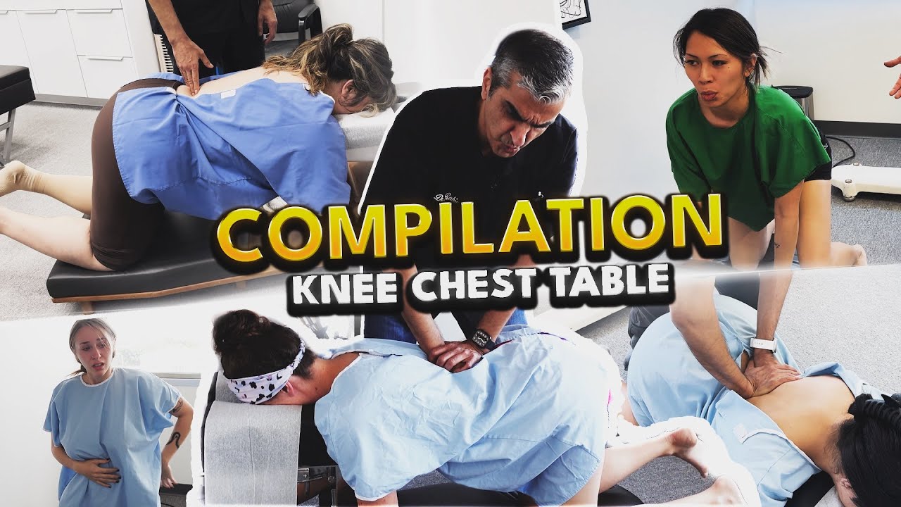 Best Gonstead Chiropractic Knee Chest Table Adjusting Compilation ​⁠