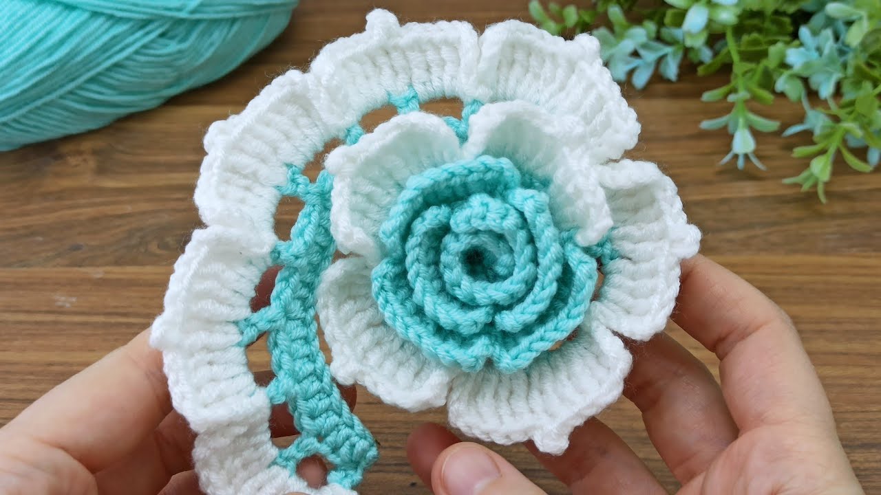 Wow Amazing💯👌you won't believe I did this / Very easy crochet rose flower motif making for beginners