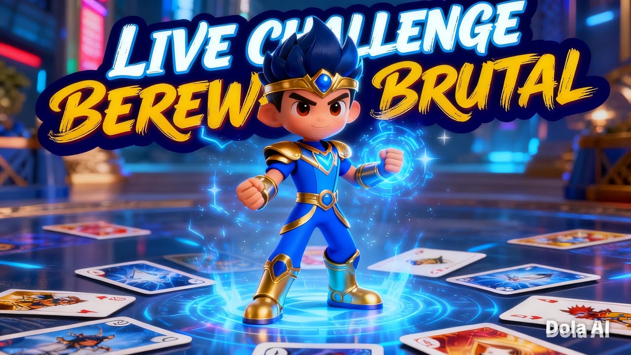 LIVE CHALLENGE!! Brewek card choki choki paling brutal 😱