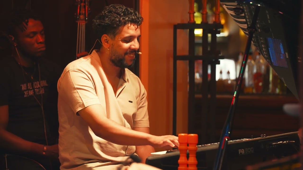 Soulful Instrumental Latin Jazz | Piano & Percussion Live @ Le Bistro Arabe Marrakech