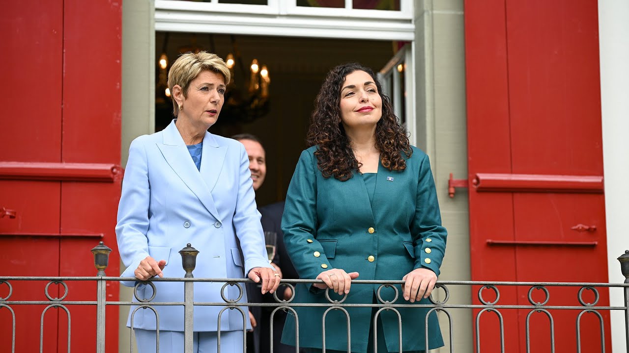 Ceremonia zyrtare e pritjes nga Sh. S. Keller-Sutter, Presidente e Konfederatës Zvicerane