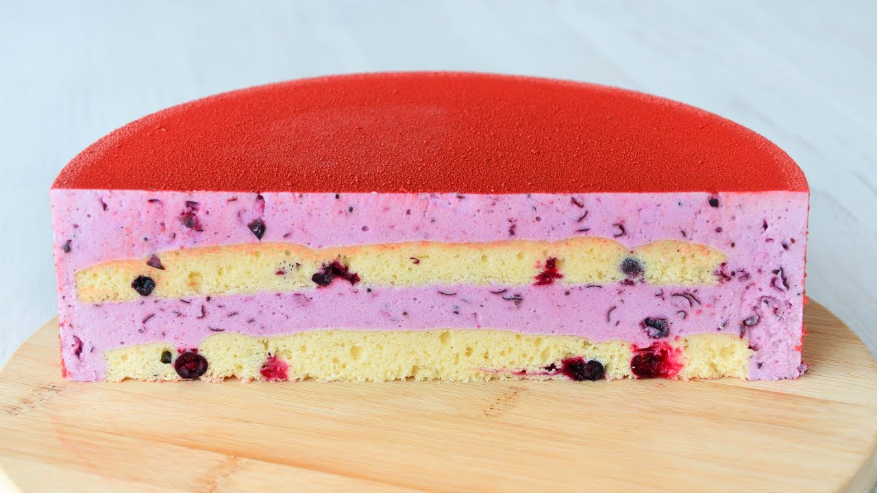 Ягодный ТОРТ-СУФЛЕ ☆ Птичье молоко на ЖЕЛАТИНЕ