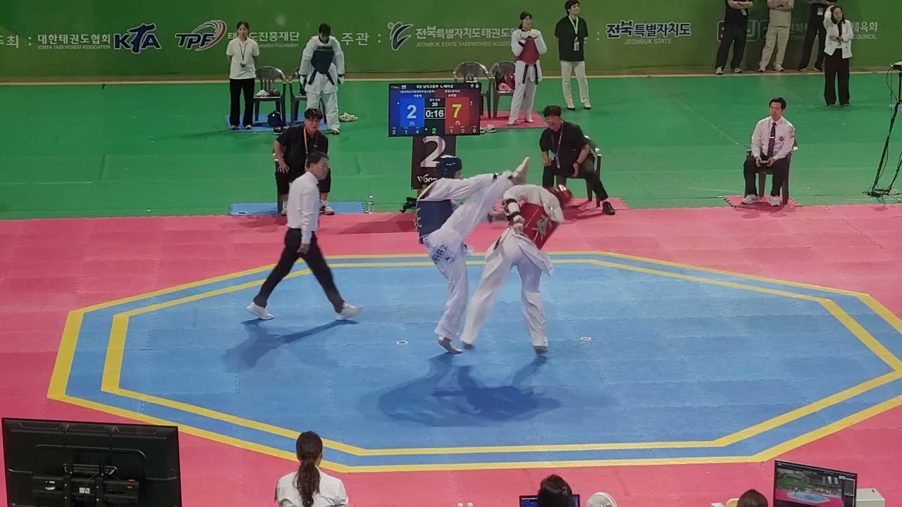 제11회 태권도원배 전국태권도선수권대회 L-헤비 8강 풍생고 송하람