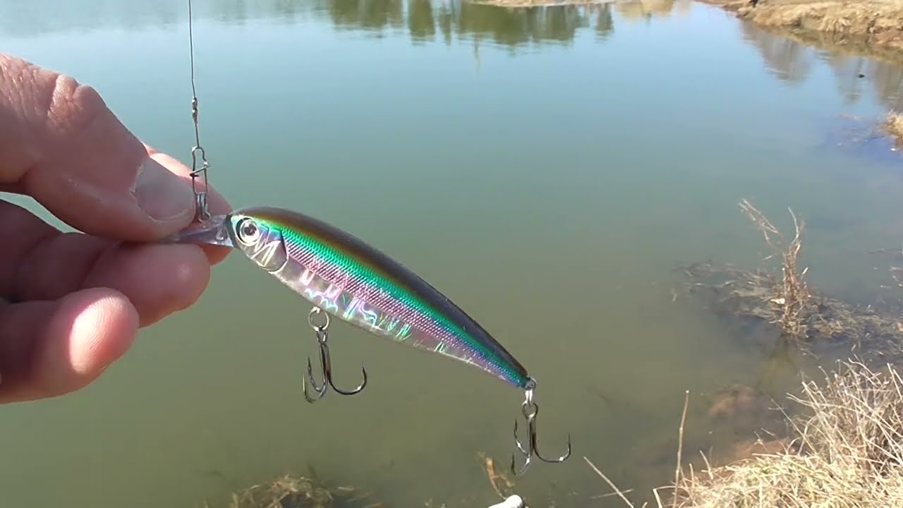Копия с АлиЭкспресс Imakatsu Riprizer 60SP в 70 размере, игра и обзор воблера на водоеме!