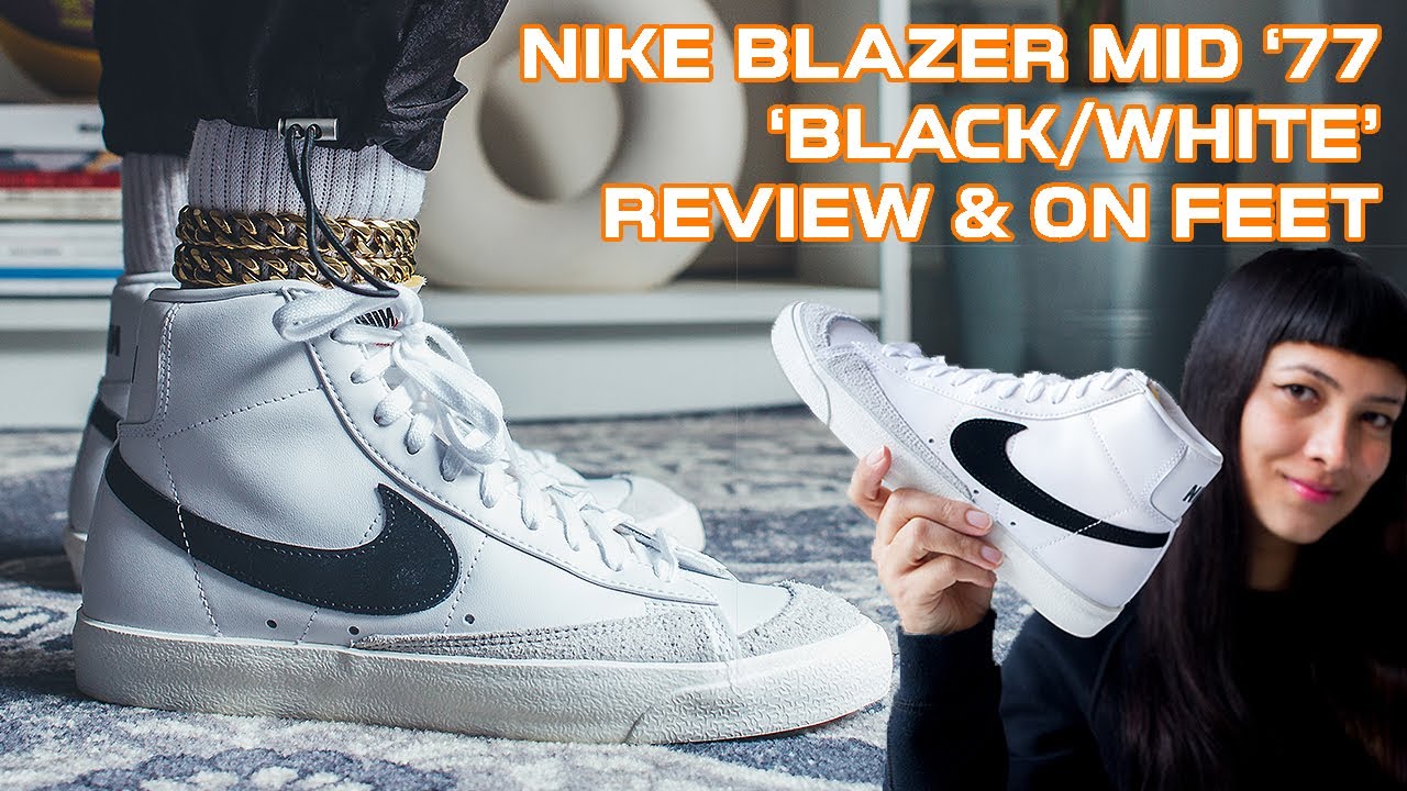 NIKE BLAZER MID ’77 “WHITE / BLACK” | REVIEW & ON FEET // INDIA