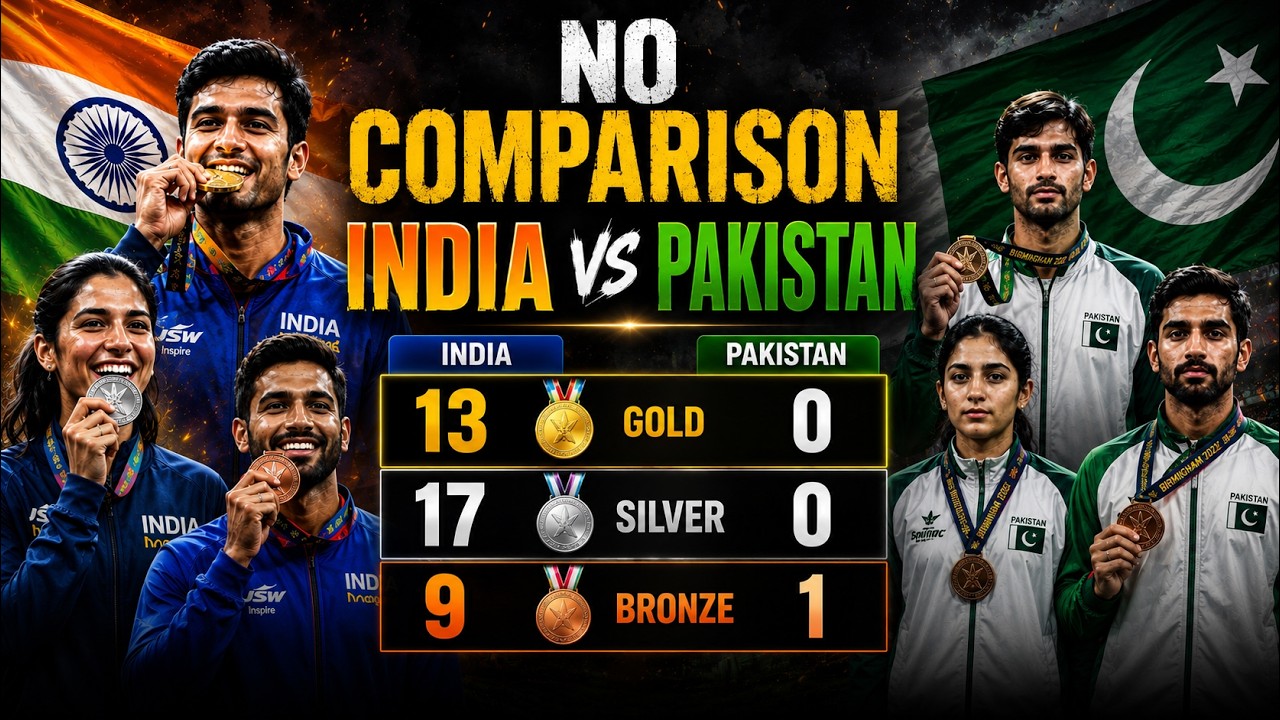 Pak Media Crying After India Wins 13 Gold, 17 Silver & 9 Bronze Medals at Commonwealth Games 2026