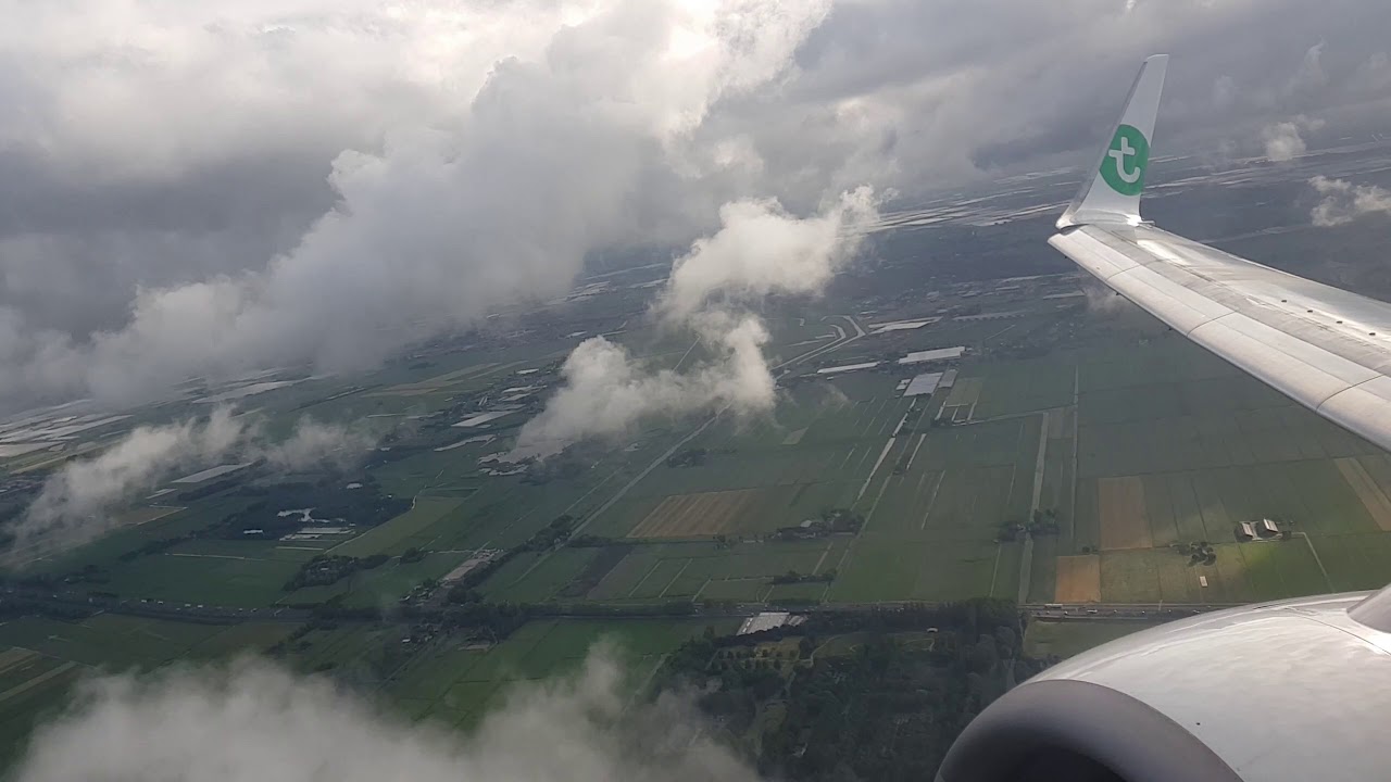 Transavia Boeing 737-700 Takeoff from Rotterdam The Hague Airport