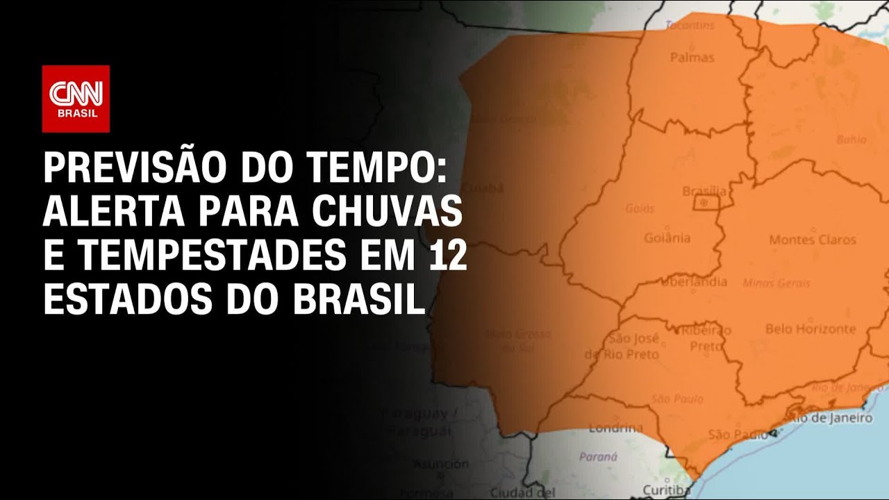 Inmet prolonga alerta para chuvas e tempestades em 12 estados; veja | CNN NOVO DIA