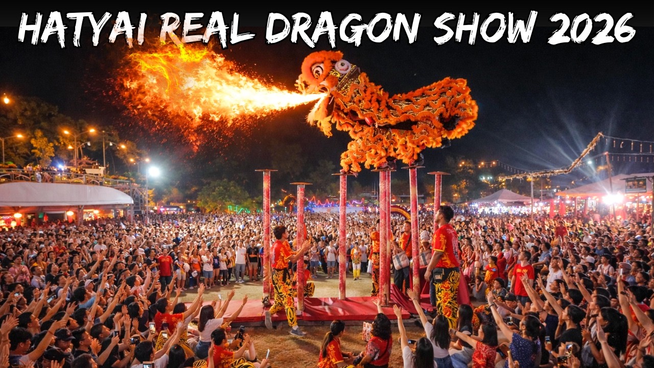 CHINESE NEW YEAR 2026 🎆 HATYAI DRAGON SHOW WAS SHOCKING EVERYONE! 🐉🔥