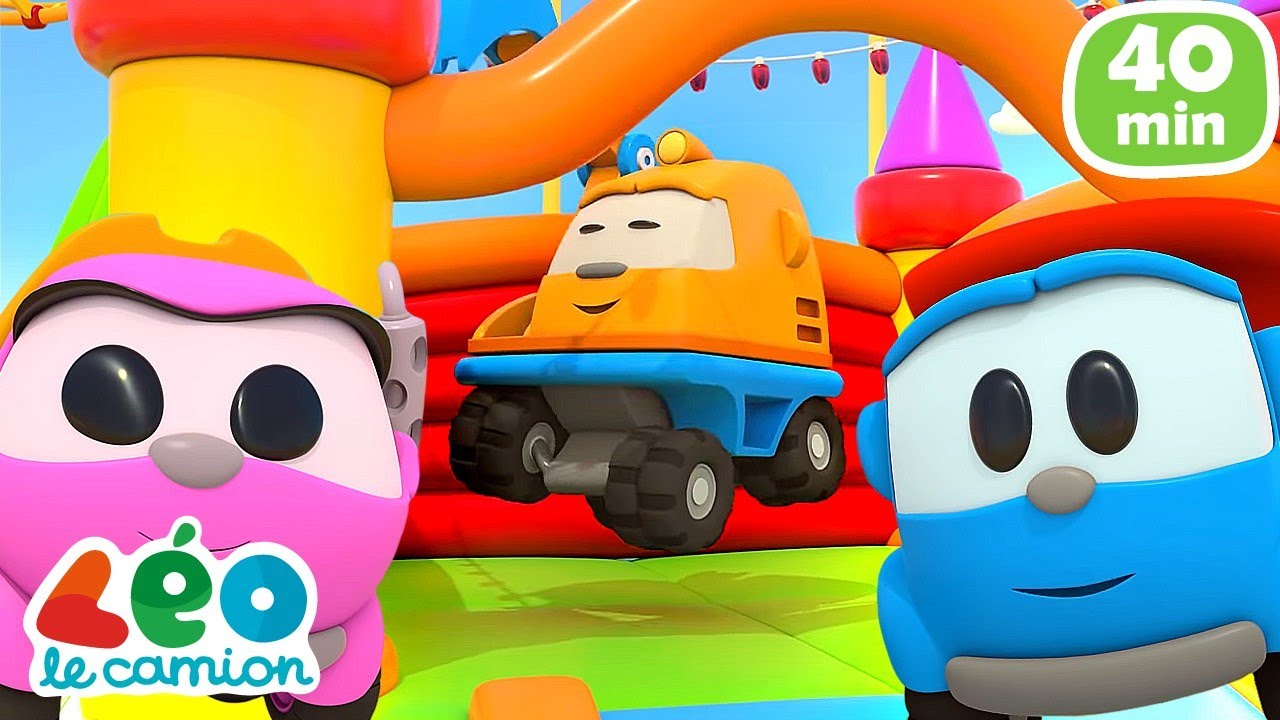 40 MIN de jeux avec Léo le camion curieux et ses amis. Dessin animé en français pour enfants.