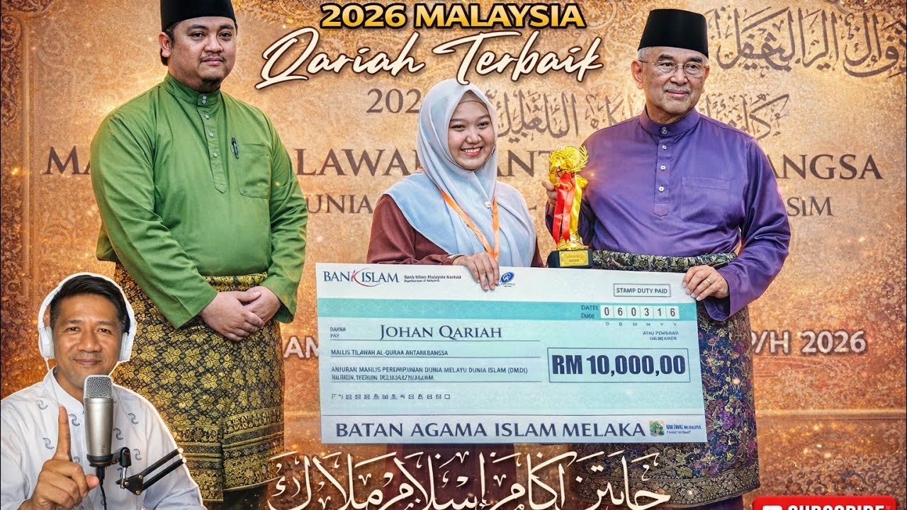 “MasyaAllah! Juara 1 Qariah DMDI Malaysia 2026 | Bacaan Qur’an Merdu yang Menggetarkan Hati 🏆🌟💖