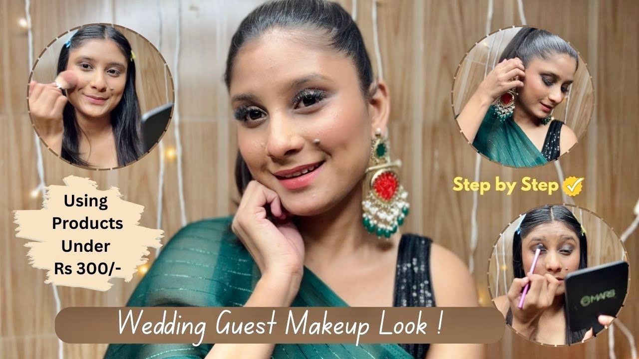 Wedding Guest Makeup Looks Using Amazon Products Under ₹300 | Aastha Jain | 