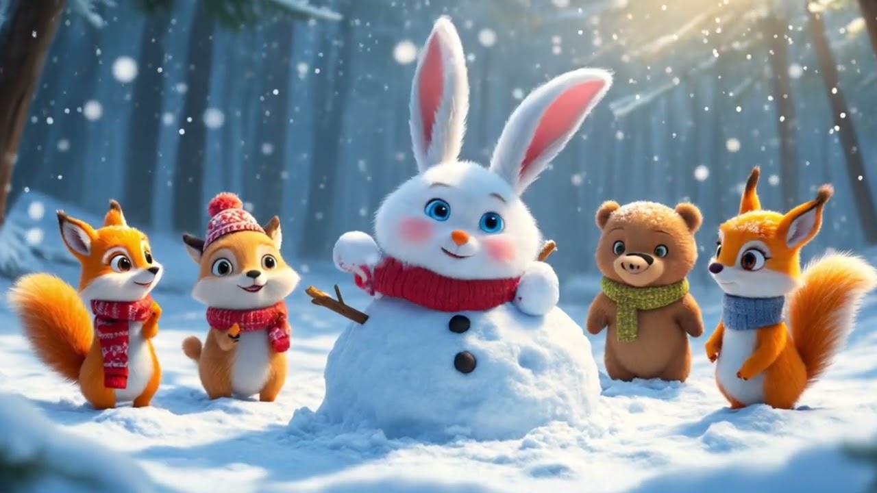 Zıpzıp Tavşan’la Kış Eğlencesi ❄️🐰 | Kartopu, Kayak ve Kardan Adam