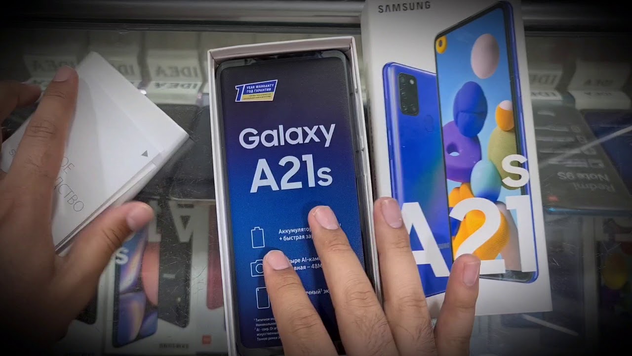 Распаковка Samsung Galaxy A21s