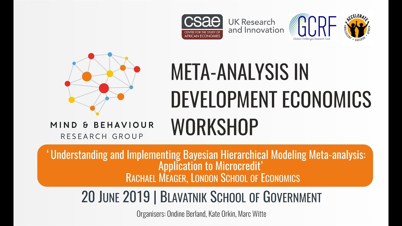 Understanding and Implementing Bayesian Hierarchical Modeling Meta-analysis, CSAE Workshop