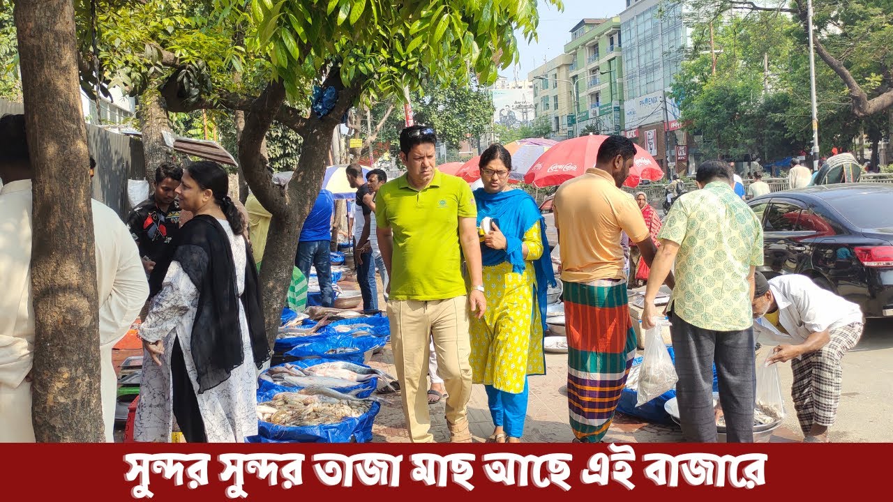 সুন্দর সুন্দর তাজা মাছ আছে এই বাজারে, ধানমন্ডি ৬ এ মাছবাজার, Dhanmondi Fish Market
