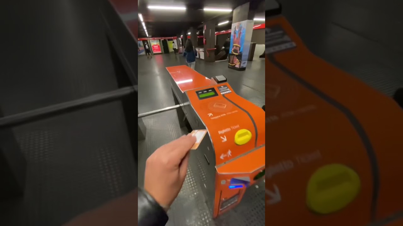 METRO IN MILAN 🚇 #milan #milano #metro #around #vlog #shorts #tiktok