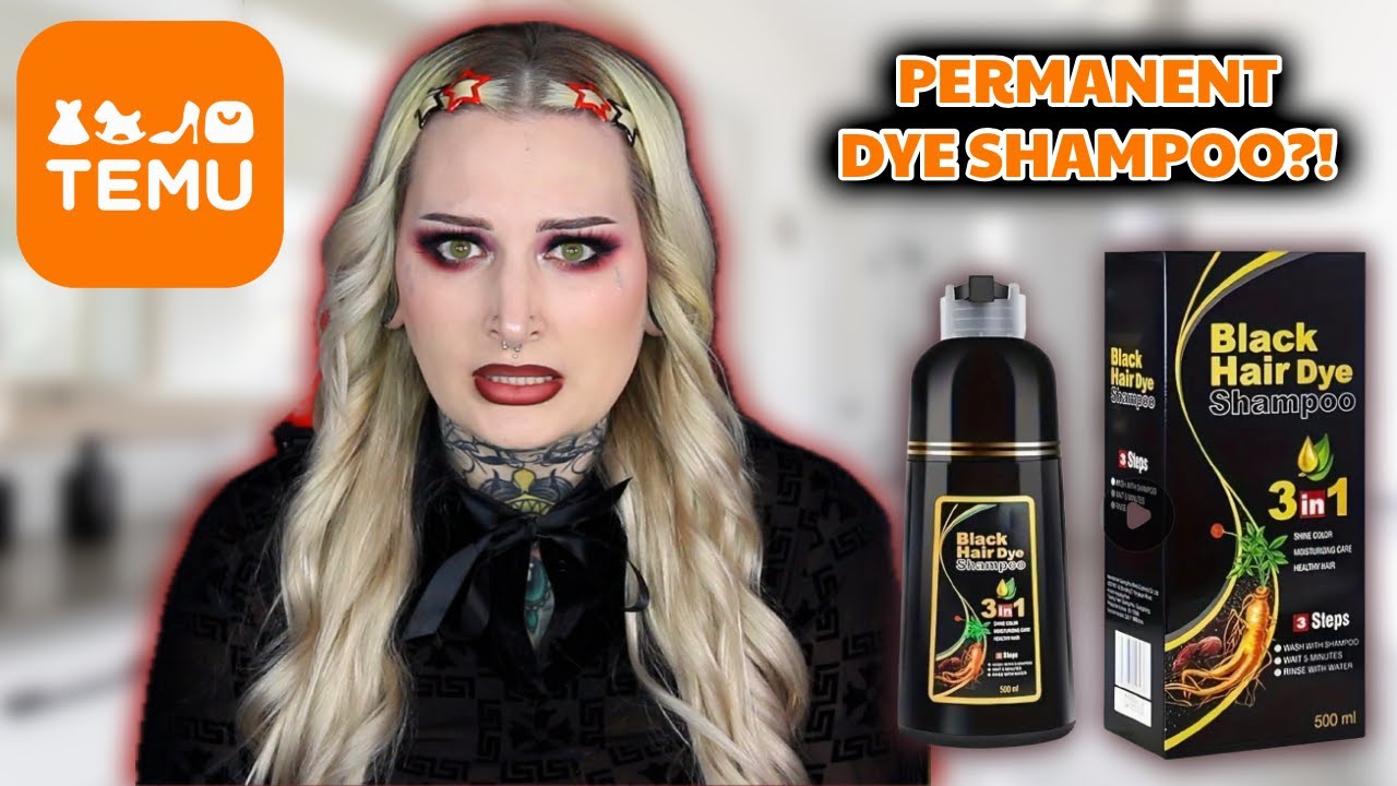 TEMU PERMANENT SHAMPOO!? 🧡🤍