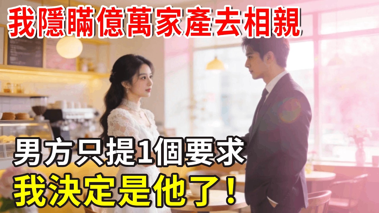 我隱瞞億萬家產去相親，男方只提1個要求，我決定是他了！#爽文 #正能量 #故事分享 #故事頻道 #总裁 #分享 #情感
