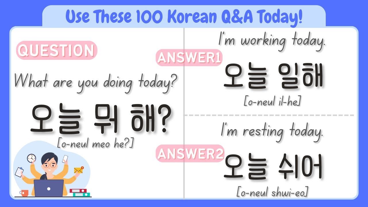 100 Korean Questions & Answers You Can Use Right Now (Informal)|Beginners’ Commute Listening #nodub