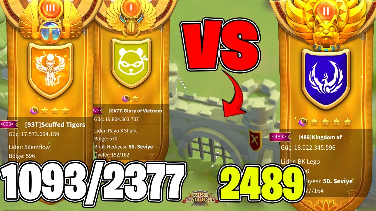 BABALAR SAVAŞIYOR ! 1093/2377 VS 2489 ! BU KVK BİTMEZ ! -  Rise of Kingdoms