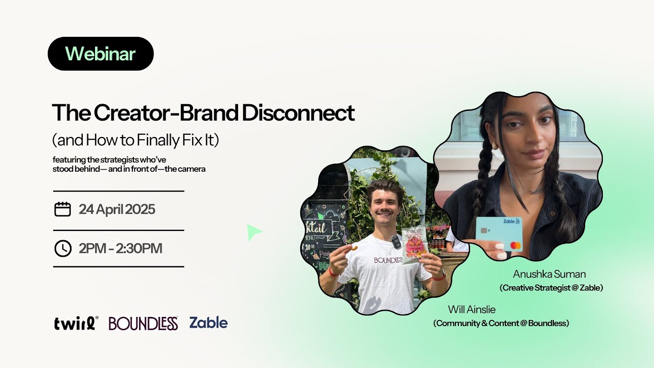 [Webinar] The Creator-Brand Disconnect (and How to Finally Fix It)