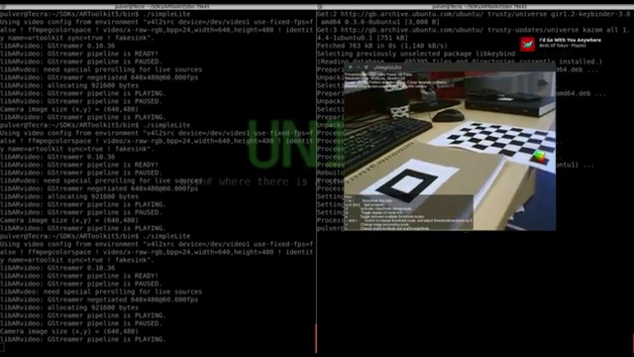 ARToolkit: a tool for Augmented Reality - simpleLite example