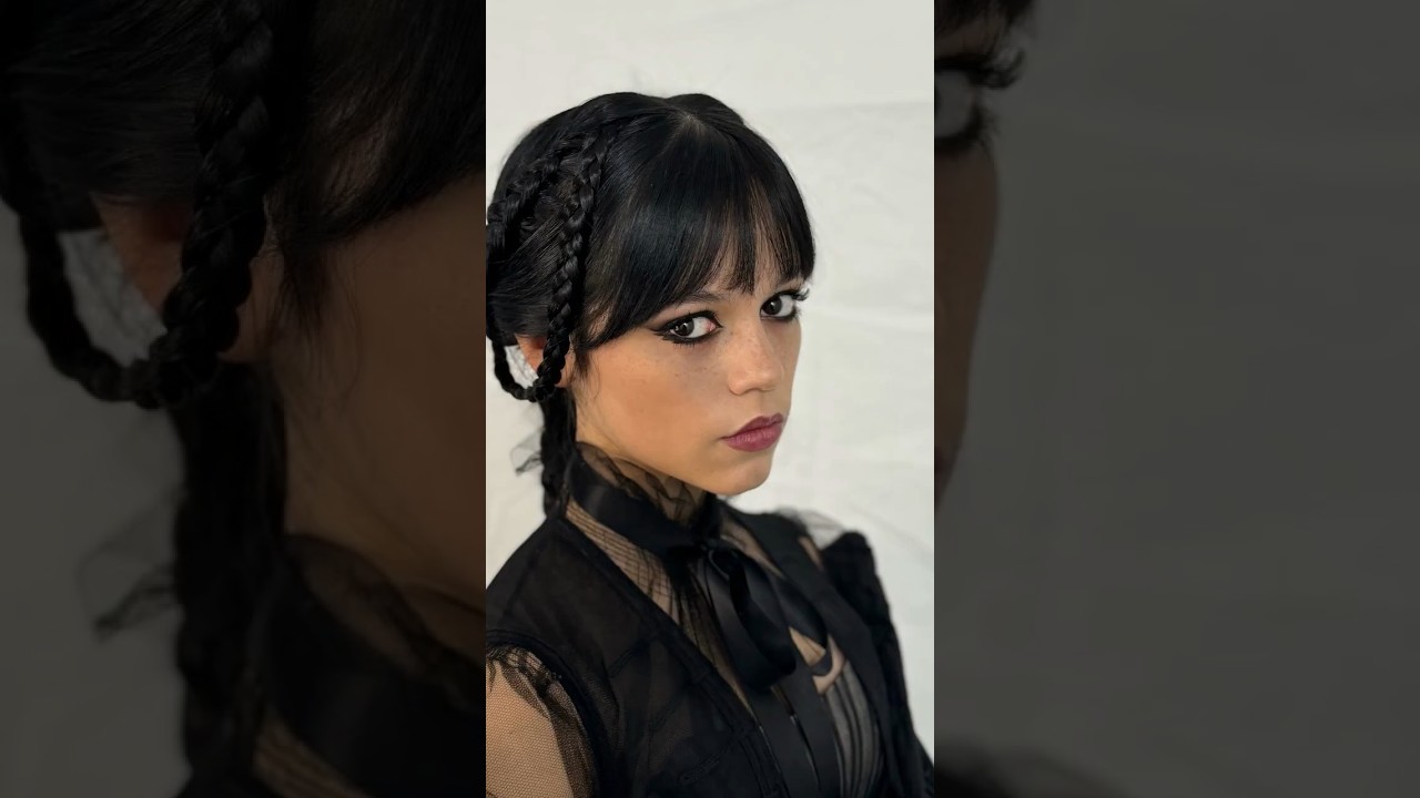 Jenna Ortega getting ready for the Gala as Wednesday in the episode 7 in part 2 of the season 2❣️🥰