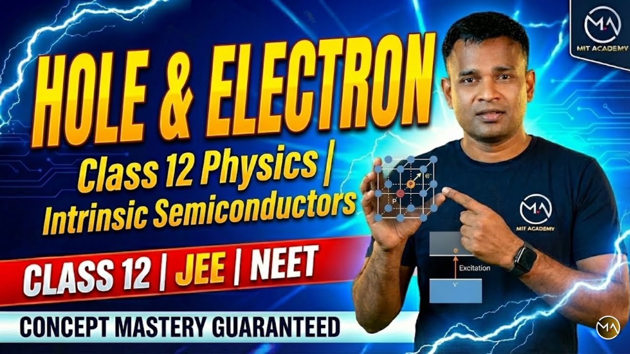 L-6 Electron & Hole Explained 🔥 | Semiconductor Basics | Class 12 | JEE | NEET