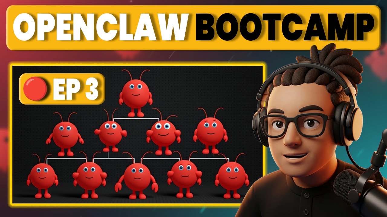 Build a Multi-Agent AI Team That Works 24/7 (Openclaw Bootcamp Ep3)