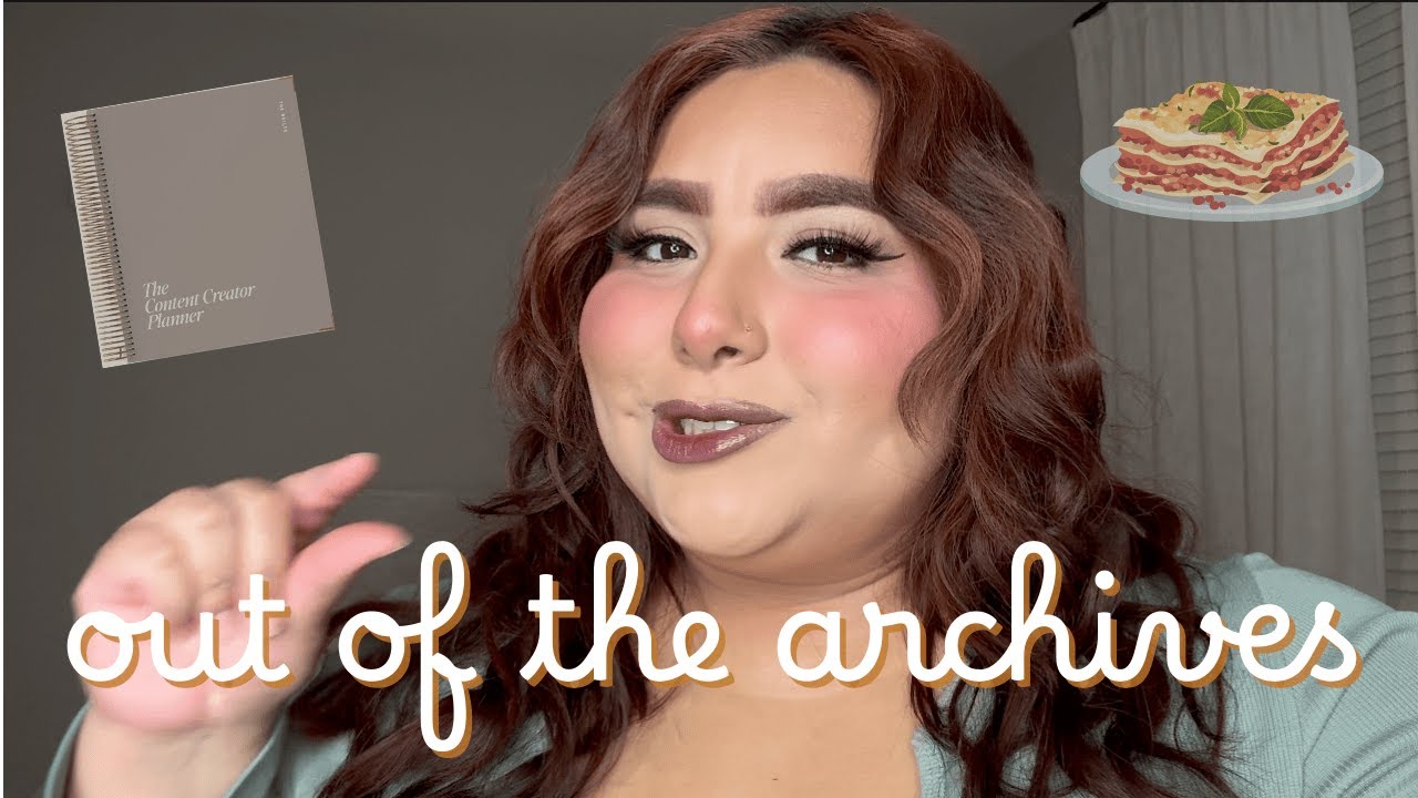 It Made It Out Of The Archives | The Content Creator Planner + First Time Making Lasagna