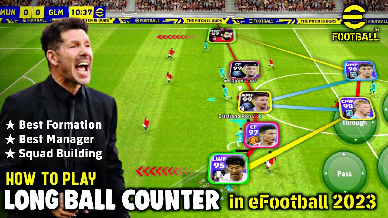 LONG BALL COUNTER Playstyle Guides • Best Formation & Manager | eFootball 2023 Mobile