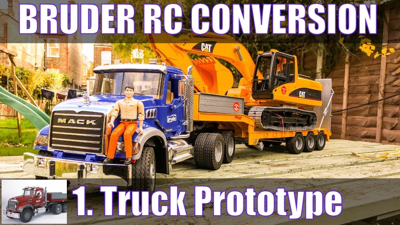 Bruder Truck  RC Conversion pt1 : prototype