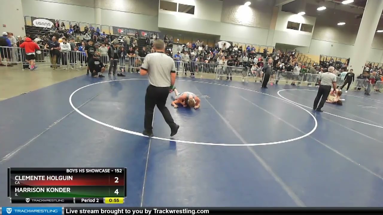152 Lbs Champ. Round 1 - Harrison Konder, IL Vs Clemente Holguin, CA 97ca