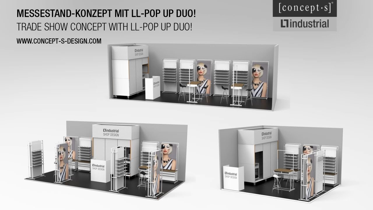 Neue Messestand-Konzepte mit LL-POP UP DUO!
