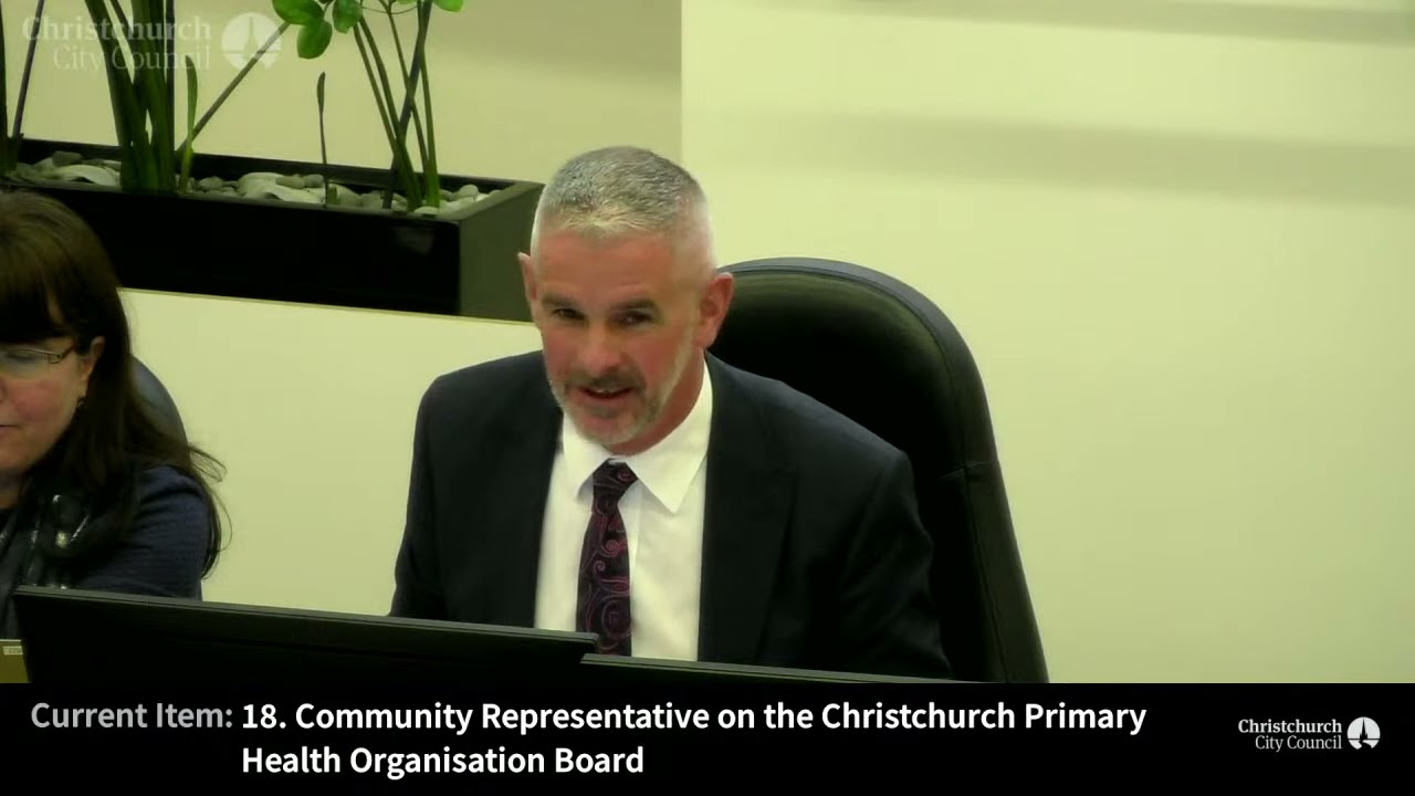 13.05.21 - Item 18 - Community Representative on the Christchurch Primary Health Organisation Board