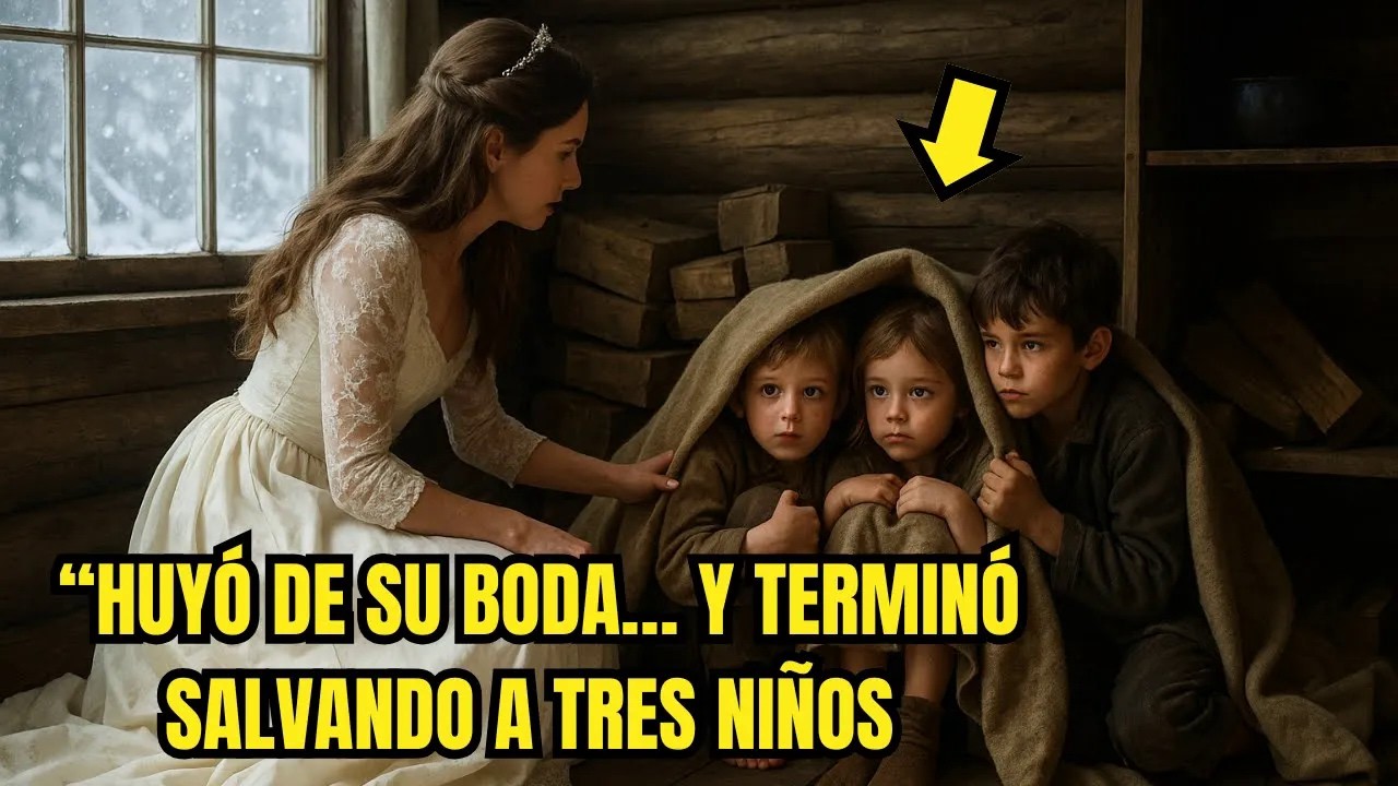 “Huyó de su boda… y terminó salvando a tres niños atrapados en la tormenta”