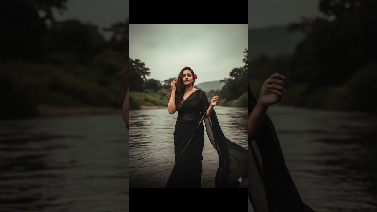 Instagram Viral trend tutorial | Red Saree Tutorial | Gemini tutorial  #corporategirl #tutorial