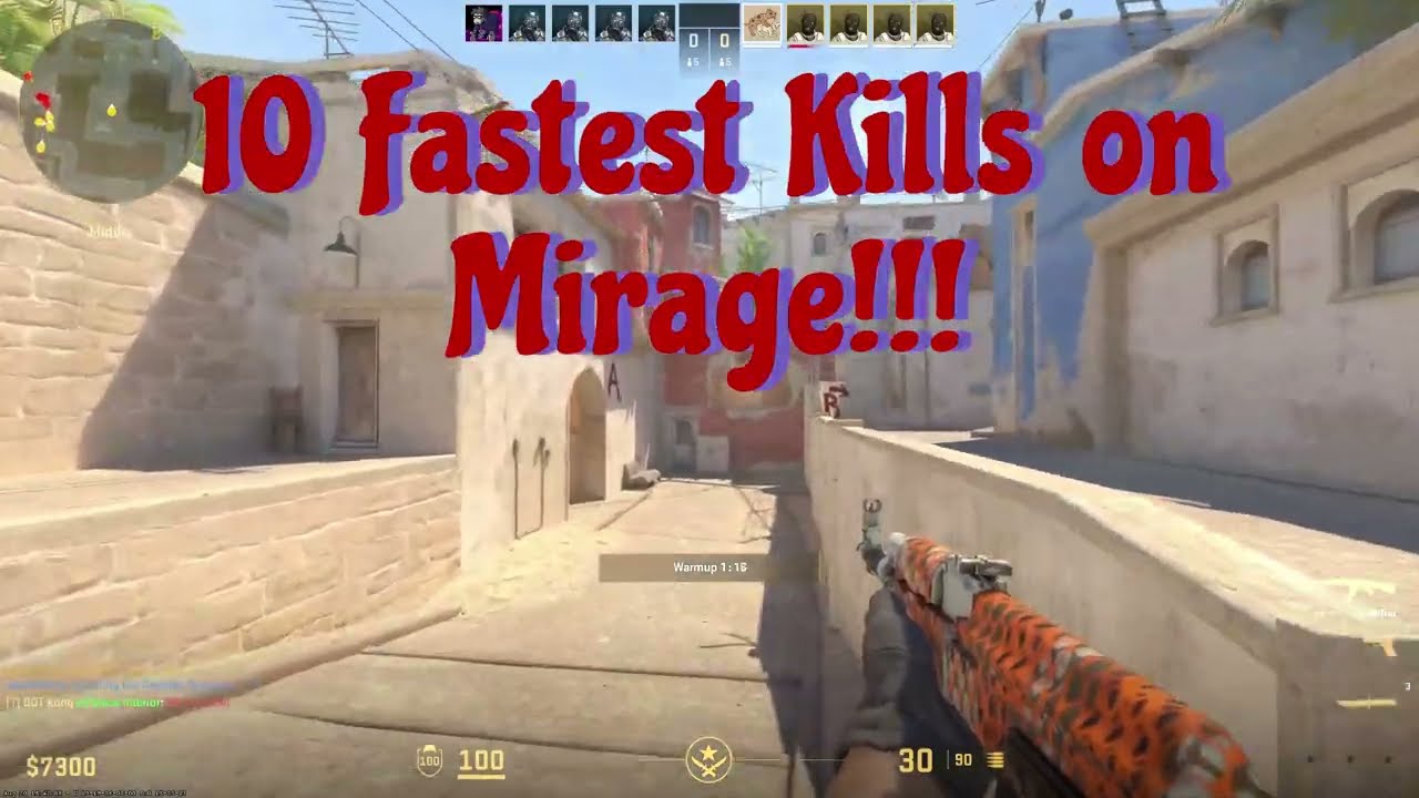 🔥 10 Fastest Warm-Up Kills on Mirage with AK-47 🔥