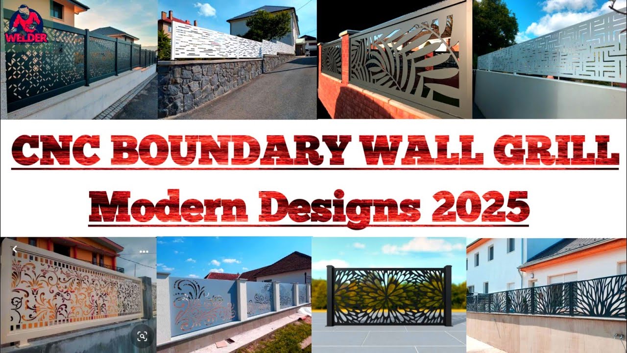 Boundary Wall CNC Cutting Grill Design | Modern Boundary Wall Grill Design 2025