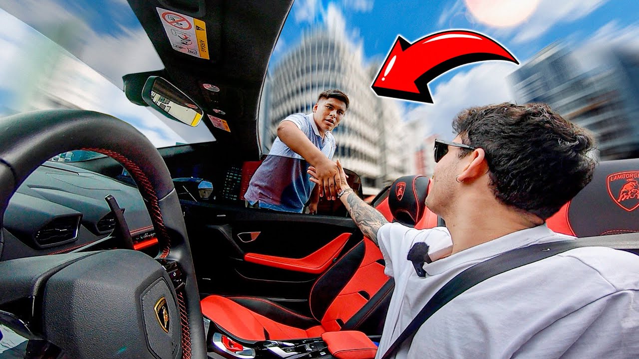 HACIENDO TAXI EN UN LAMBORGHINI DE $400,000 !! en PERÚ 🇵🇪
