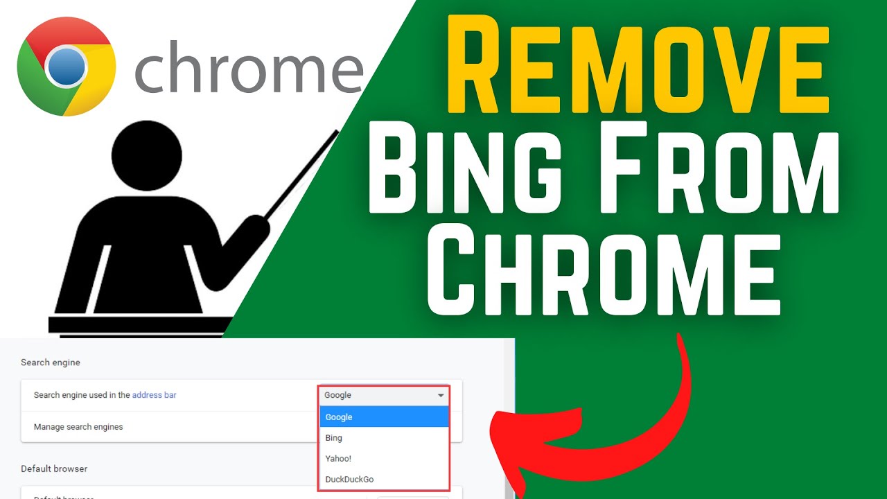 How To Remove Bing Search From Google Chrome | How To Remove Bing From Google Chrome