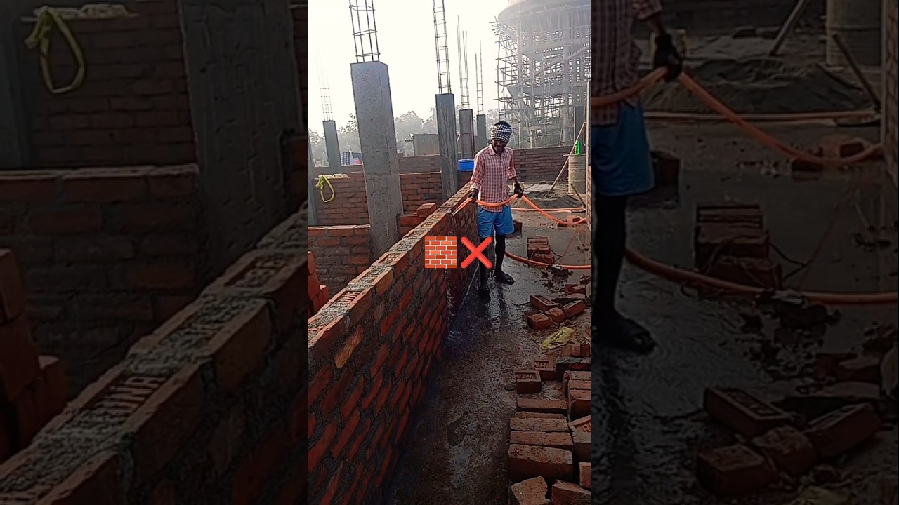 brick wall curtain work contraction work 