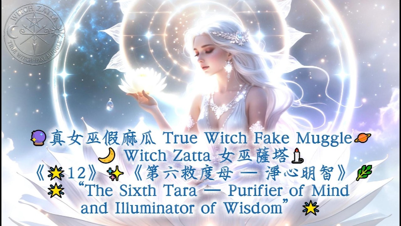 《🌟12》✨《第六救度母 — 淨心明智》🌿🌟“The Sixth Tara — Purifier of Mind and Illuminator of Wisdom”🌟