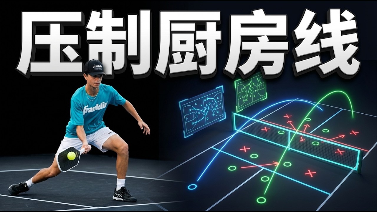 别再打无用球了！一招“压制厨房线”让对手无计可施 | 匹克球进阶战术