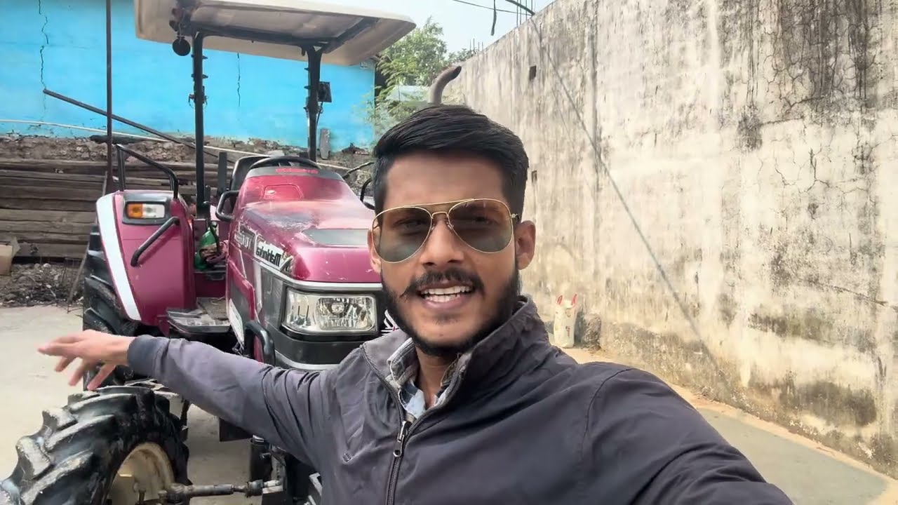 MAHINDRA 655 4WD WITH HYDRAULIC HARROW+ power test full harrow open